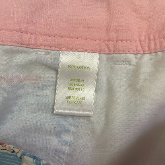 Lilly Pulitzer CALLAHAN Shorts GET NAUTI BLUE Nautical Sailboats Boats Size 0 - Picture 8 of 8
